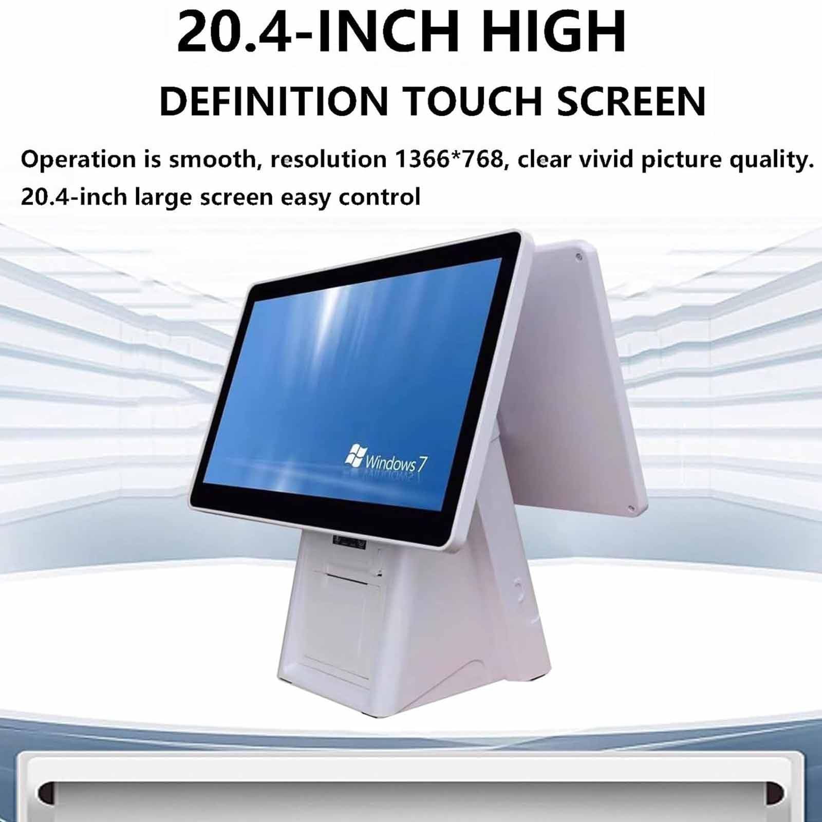 PixCy Caja Registradora Comercial,Caja Registradora Electrónica Pantalla LED,con Impresora Térmica,para Comercios Minoristas Y Restaurantes