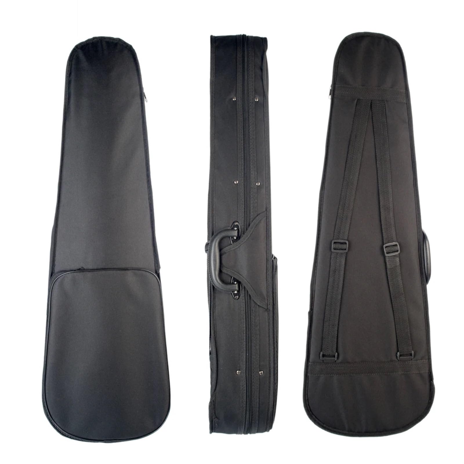 Estuche for violín 1/8, 1/4, 1/2, 3/4, tamaño Profesional, Forma Triangular, Estuche rígido for violín, Piezas Interiores Amarillas for violín para Guardar Violines(Size 3 4)