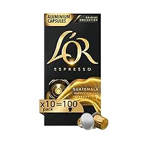 L’OR – Capsule Caffè Espresso Guatemala – 100 Capsule in Alluminio – 10 pacchetti da 10 – Intensità 10 – Compatibili con Macchine Nespresso®* original