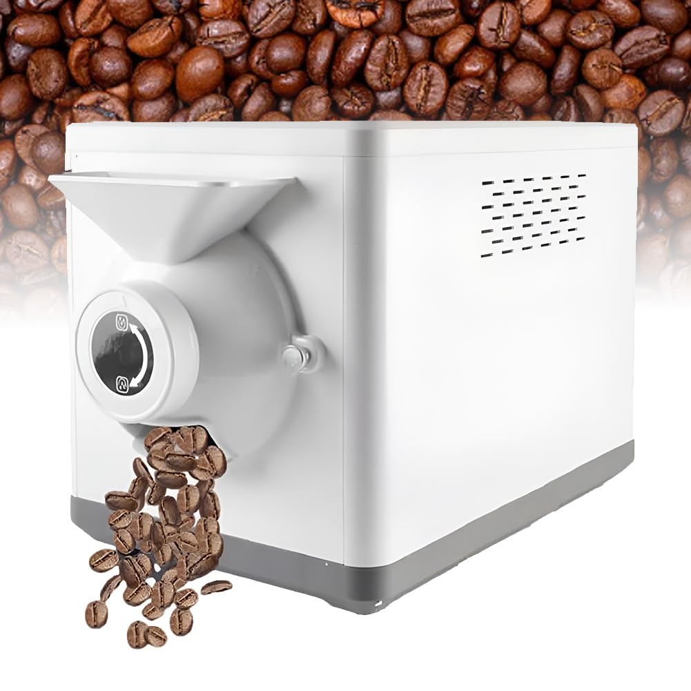 Tostatrice per caffè in grani per Uso Domestico, tostatrice per caffè a temporizzazione Automatica, Macchina per cuocere e Raffreddare, Display Digitale, Temperatura Regolabile 100-250 °C