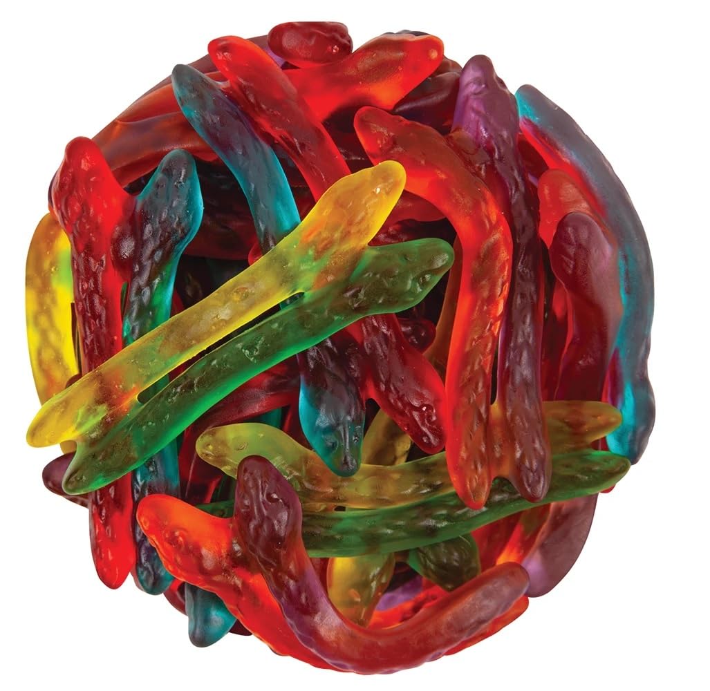 Bayside Candy Twin Snakes Sweet & Sour Gummi Candy - Sour Tangy Gummi Twin Snakes - Twin Snakes Sweet & Sour Gummy Candy (3Lb)