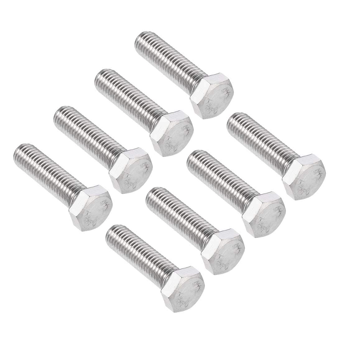 Bullone Vite Acciaio 8.8 Testa Esagonale Te M12 X 45 Mm. Interamente Filettato Uni 5739 Din 933 Online - Foto 4