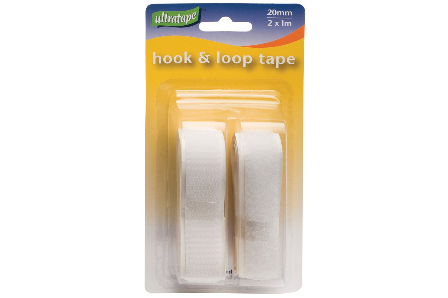 Ultratape | Hook & Loop Tape | White - 1m x 2