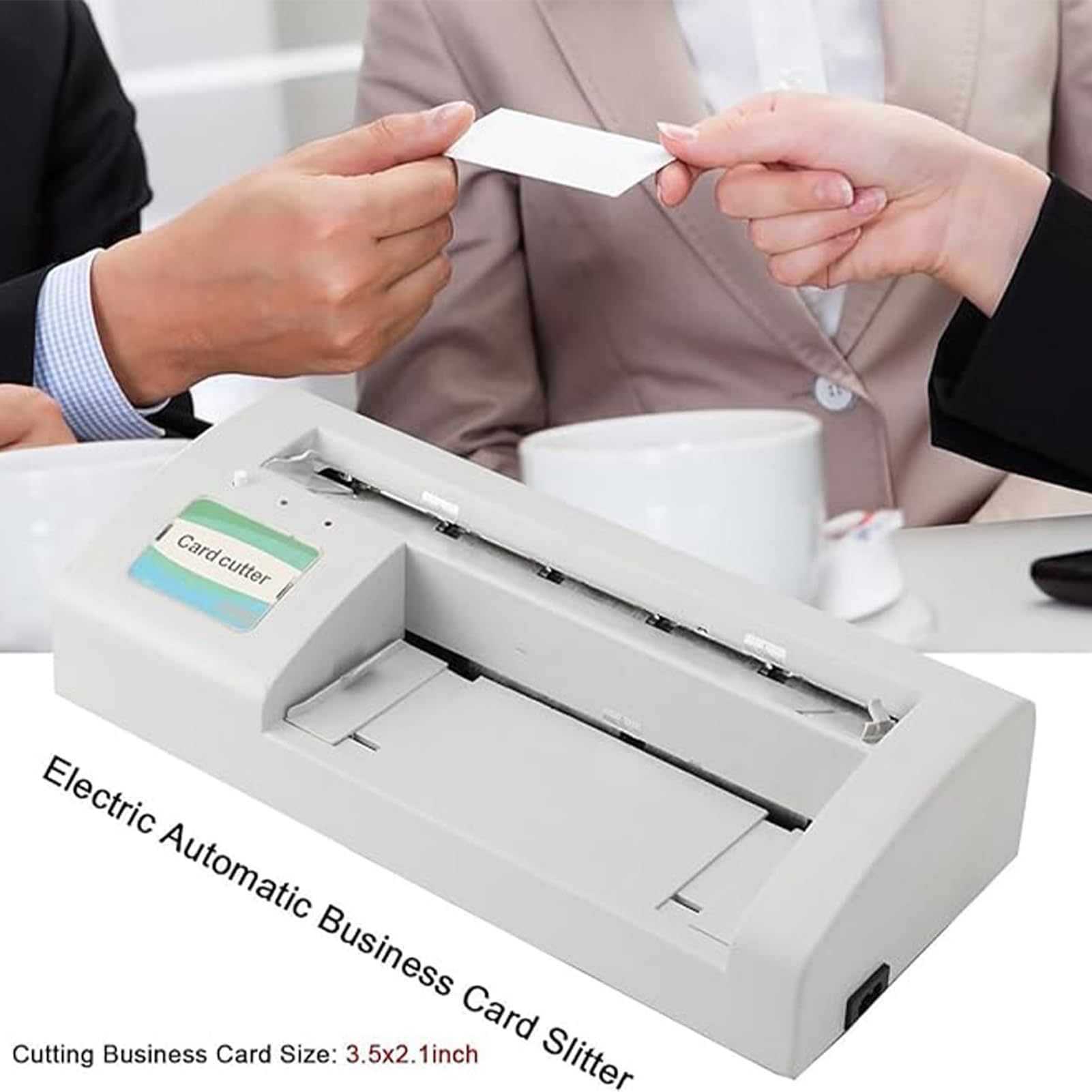 Automatischer Visitenkartenschneider, A4 / 297mm Kartenschneider, 30 Karten/min, ±0.5mm Genauigkeit, Smart Name Card Slitter Maschine Für Büros, Druckereien & Copy Center