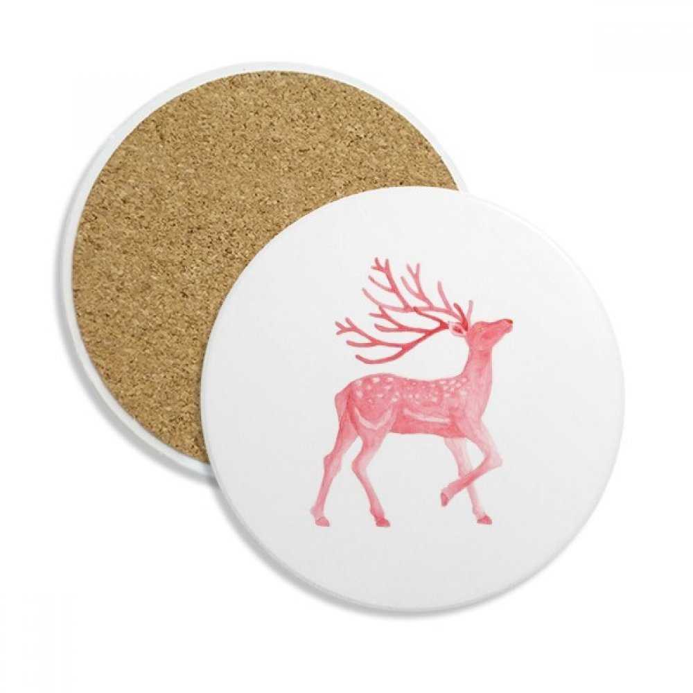 Rouge cerf Sika coupe coaster absorbant pour vos pauses café au salon lot de 2