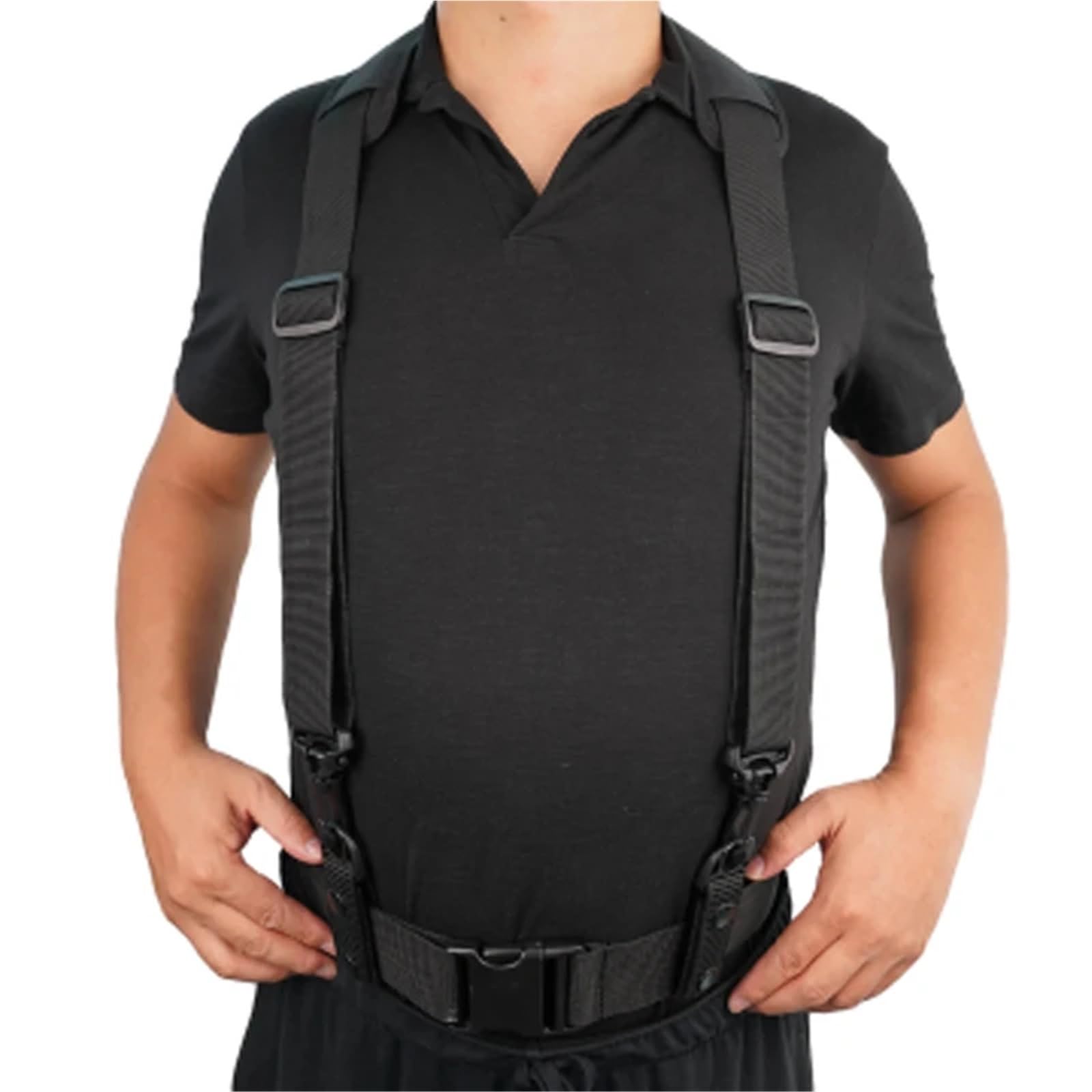 Bretelle Uomo Pantaloni con pettorina e spalline imbottite regolabili