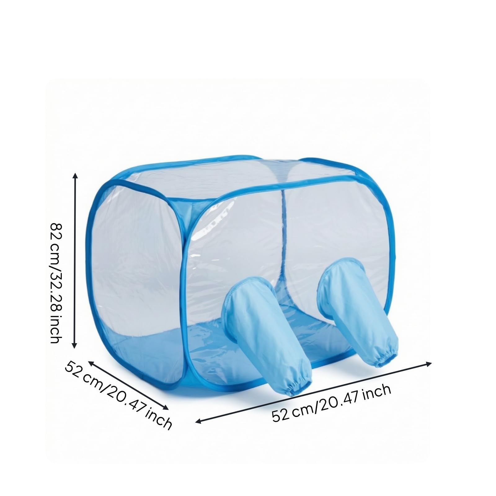 kowaku Box de Culture de Champignons Tente de Culture Transparente Chambre Stérile Poste de Travail avec Manches Élastiques et Structure Rigide en Plastique