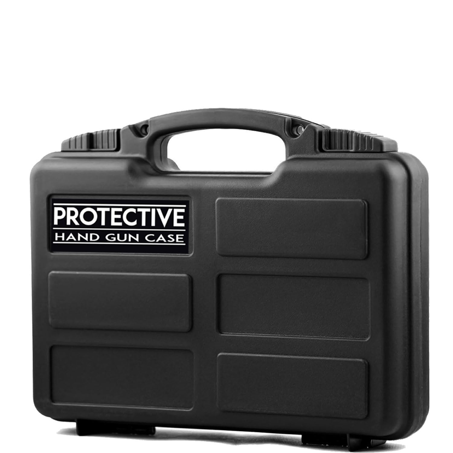 Heavy-Duty Pistol Case Lockable Pistol Case with Foam ABS Durable Waterproof Plastic Box