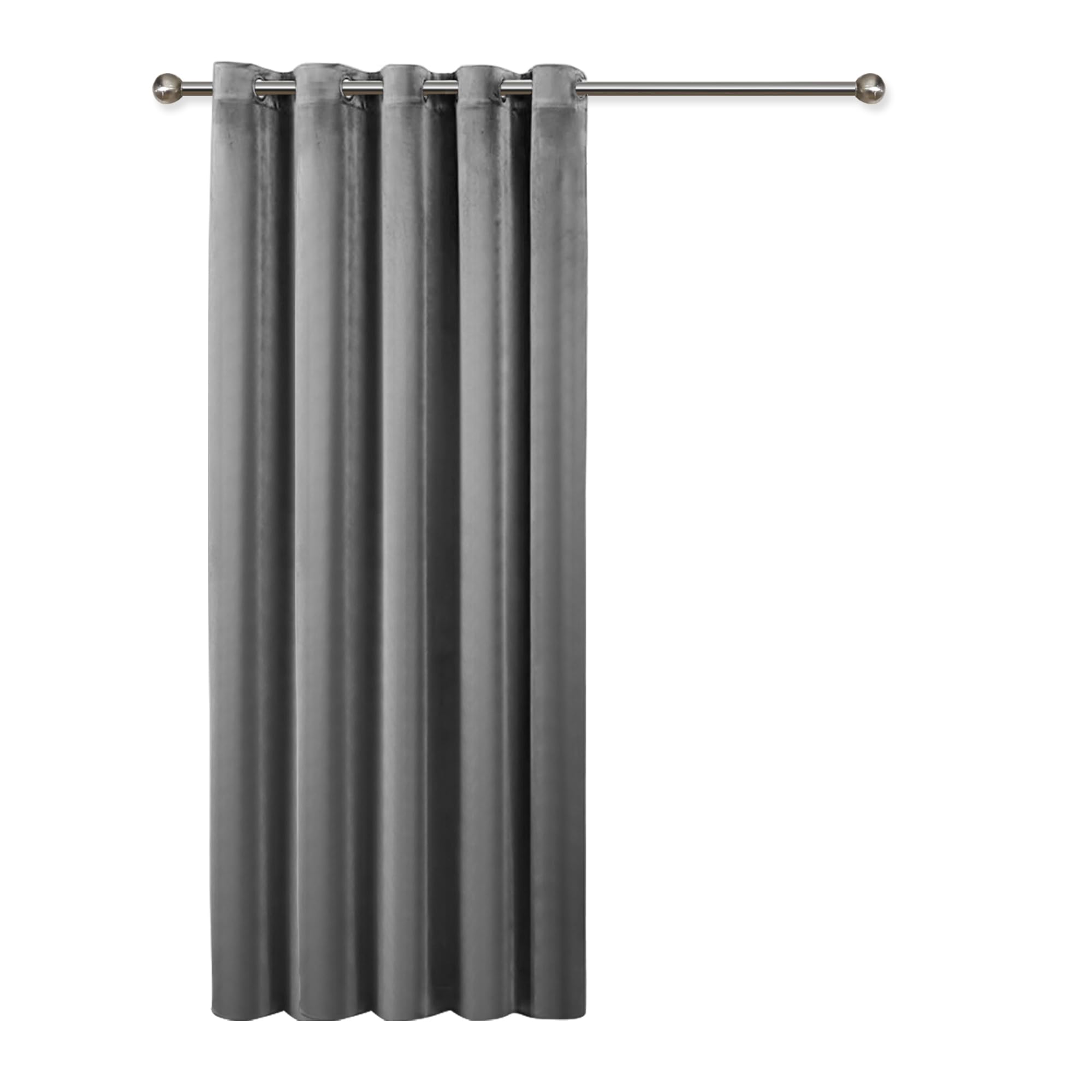 Ir Imperial Rooms Grey Imperial Rooms Crushed Velvet Curtains 66X84 Inch Blackout Curtains For Bedroom Super Soft Privacy Protection Thermal Insulated Curtain With Matching Tieback