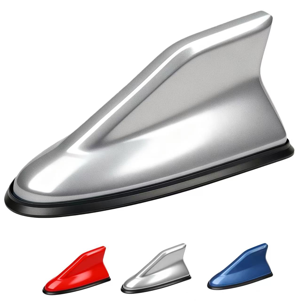 Car Shark Fin Antenna Cover, Roof Aerial Base AM/FM Radio Signal for Car SUV Truck, Vehicle Shark Size 6.3 * 3 * 2.7 Inch Measure if it can Cover The