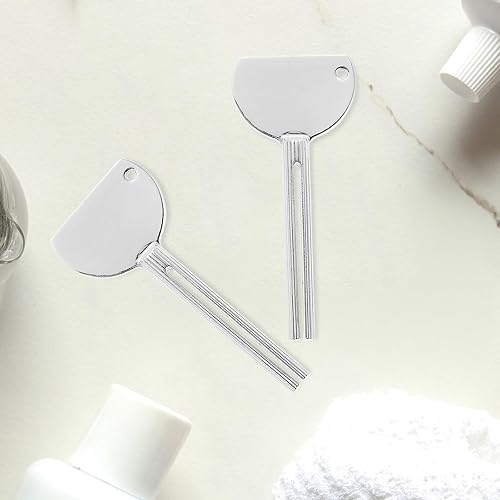 Miniatura 4 de Healifty Exprimidor de tubo de metal, paquete de 2, exprimidor de pasta de dientes rodante, exprimidor de llaves de tubo, herramienta exprimidora de