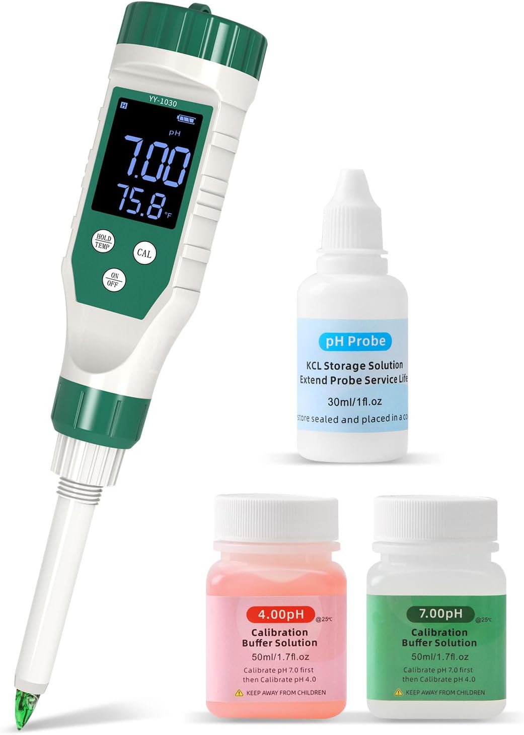 Digital pH Meter for Food, Food pH Tester with High Accuracy pH Probe for Sourdough and Bread, Food pH Meter for Canning, Meat, Cheese, Solid Samples and Water, 0.01 Resolution