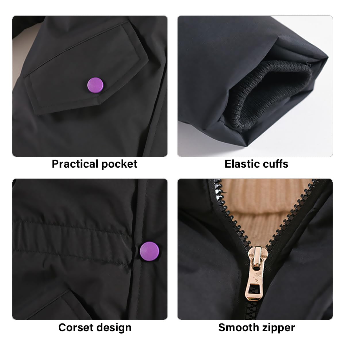 Cappotto Invernale Bambina con Cappuccio Giacca Calda Parka Giacca Trapuntata Spessa Cappotto Lungo per Bambini Antivento Piumino Autunno Inverno con Fodera in Pile 3-13 Anni