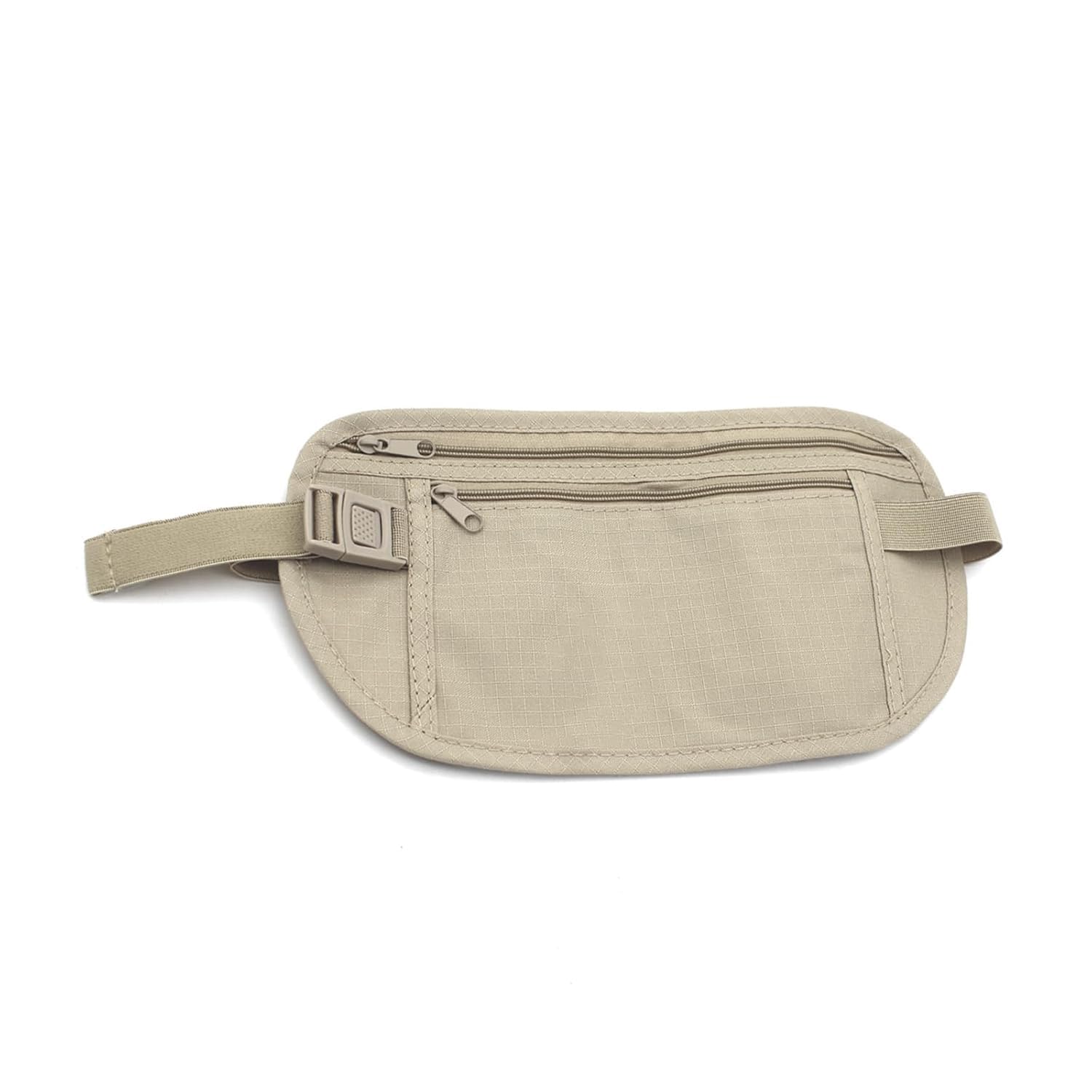 kintin Secure Travel Money Belt, Anti-Theft Passport Holder, Hidden Under Clothes, Waterproof Waist Bumbag for Money, Cards, Keys, Khaki, Double Zipper Pocket Design (Pack of 1)-picture-11