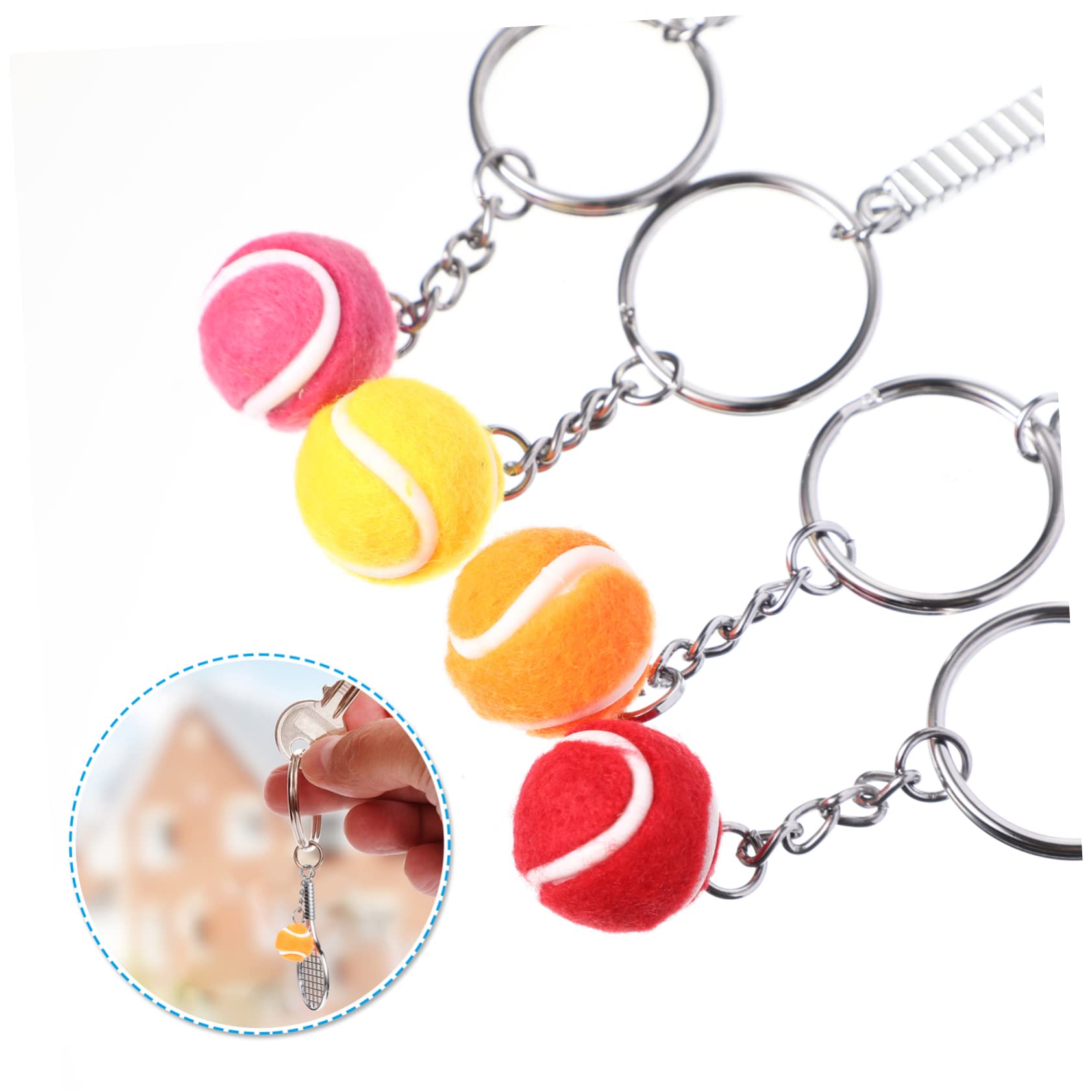 BESPORTBLE Ciondolo Portachiavi Mini Tennis Accessori Chic Per Amanti Sport Portachiavi Resistente E Creativi