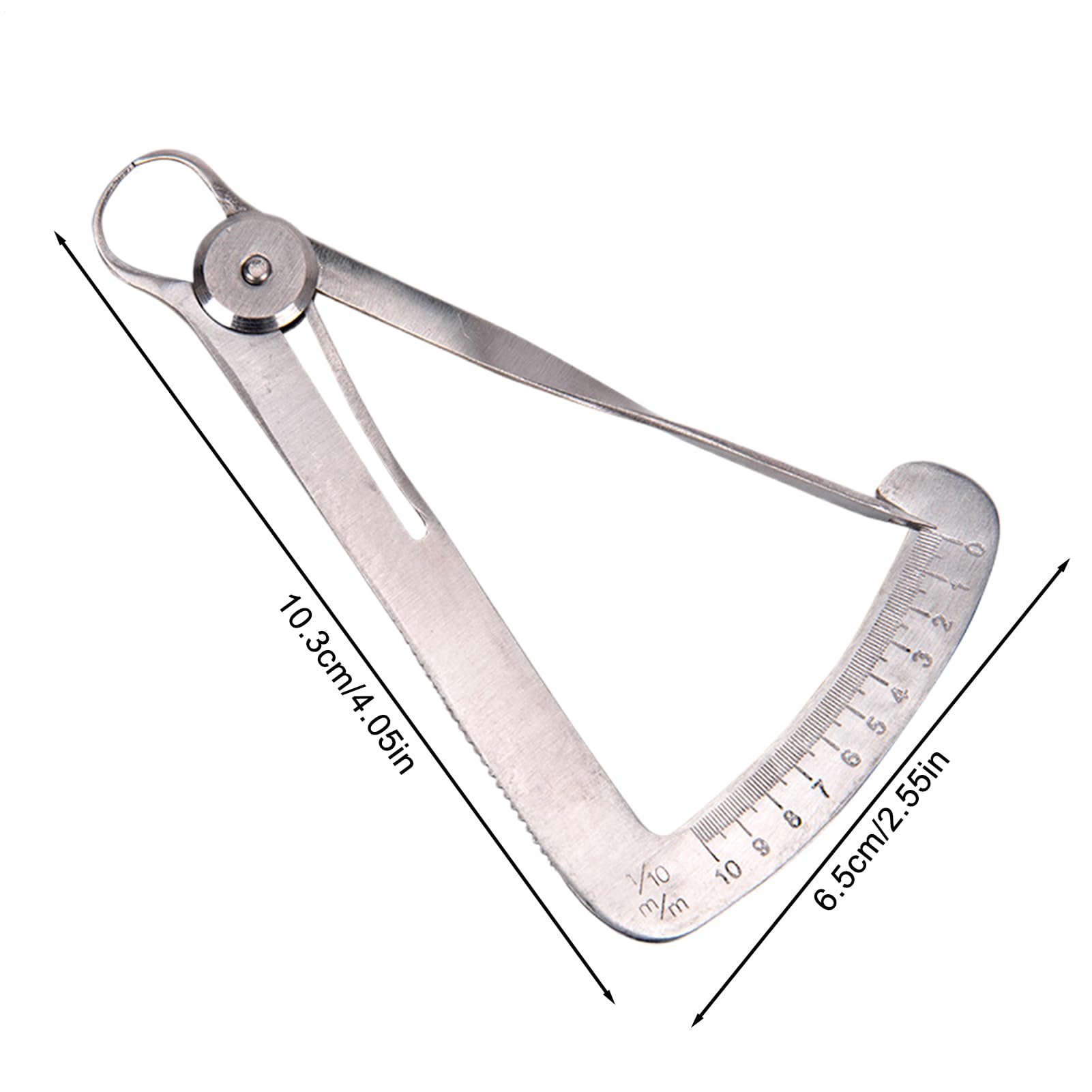 Calibro del triangolo di precisione in acciaio inossidabile - Utensile dentale ad alta precisione, spessore manuale corona