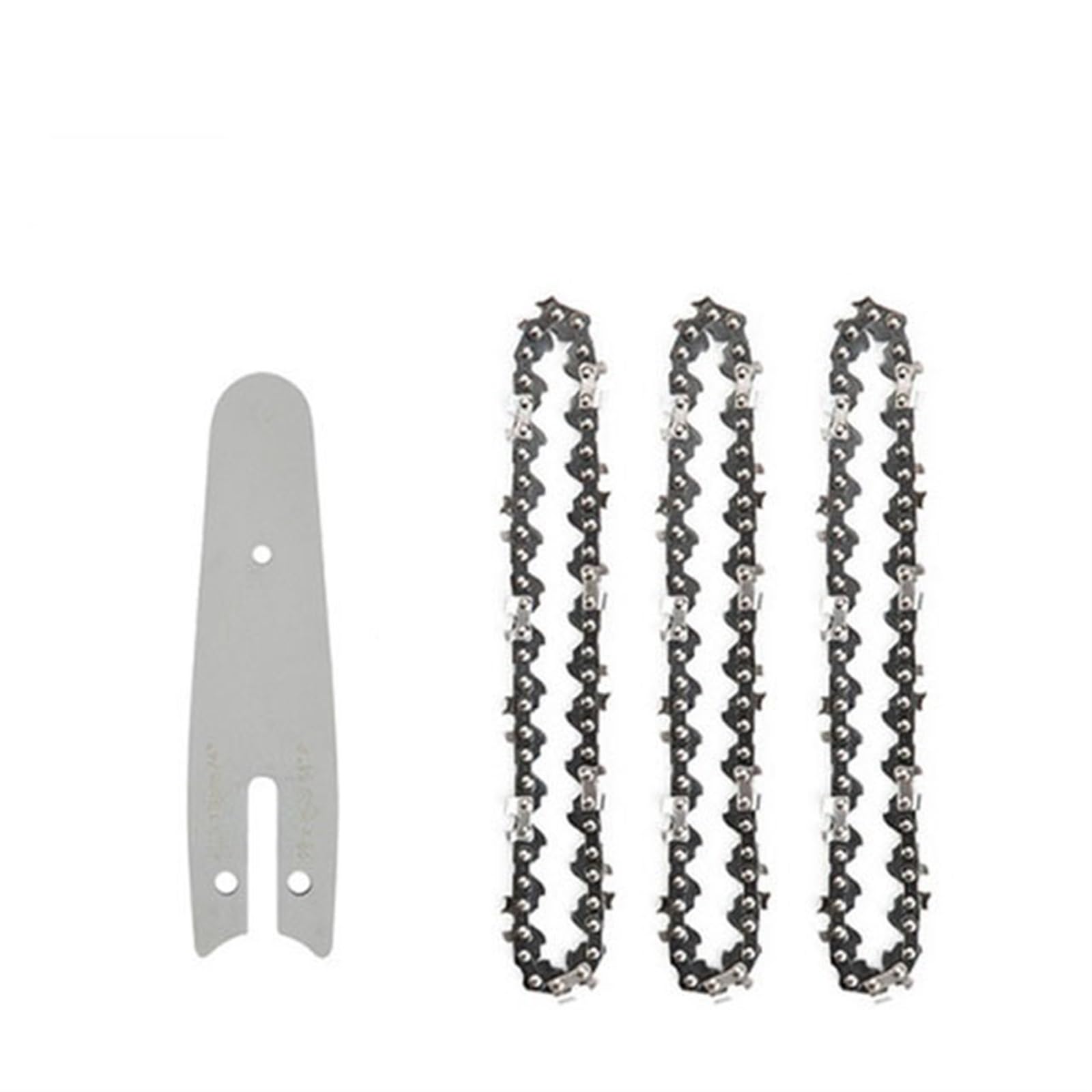 akcesoria do pił łańcuchowych, Łańcuchy zamienne, zestaw płyt prowadzących łańcucha do mini piły łańcuchowej 4-calowej i 6-calowej(Set C)