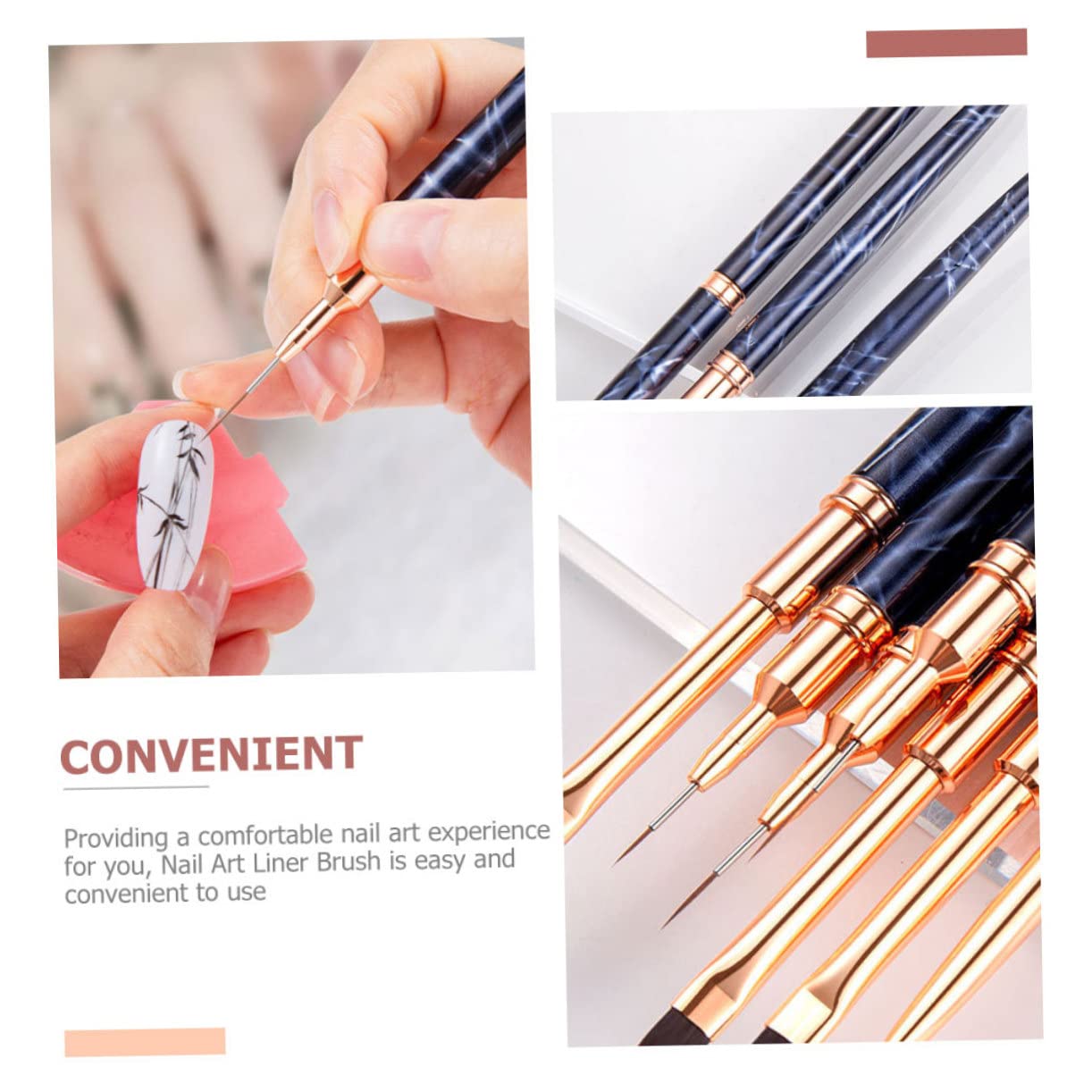 Healvian 15pezzi Pennelli Per Nail Art Professionale Liner Brush Per Disegni e Decorazioni Unghie Pennelli Per Pittura e Disegno Unghie Elegante e Facile Da Usare Per Estetiste e