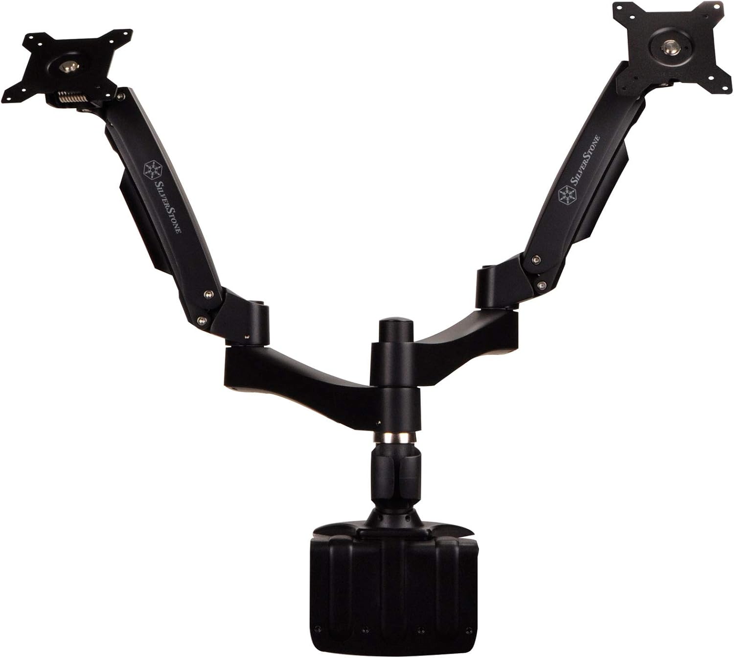 Silverstone Tek Dual LCD Monitor Desk Mounting Bracket with Articulating Arms up to 24-Inch (ARM22BC) Silverstone Tek Dual LCD Monitor Desk Mounting Bracket with Articulating Arms up to 24-Inch (ARM22BC)