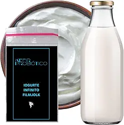 Iogurte Grego Filmjolk Desidratado Com Manual Completo | Produção Caseira Saudável e Natural | Econômico, Rico em Proteínas | Fácil de Fazer em Casa
