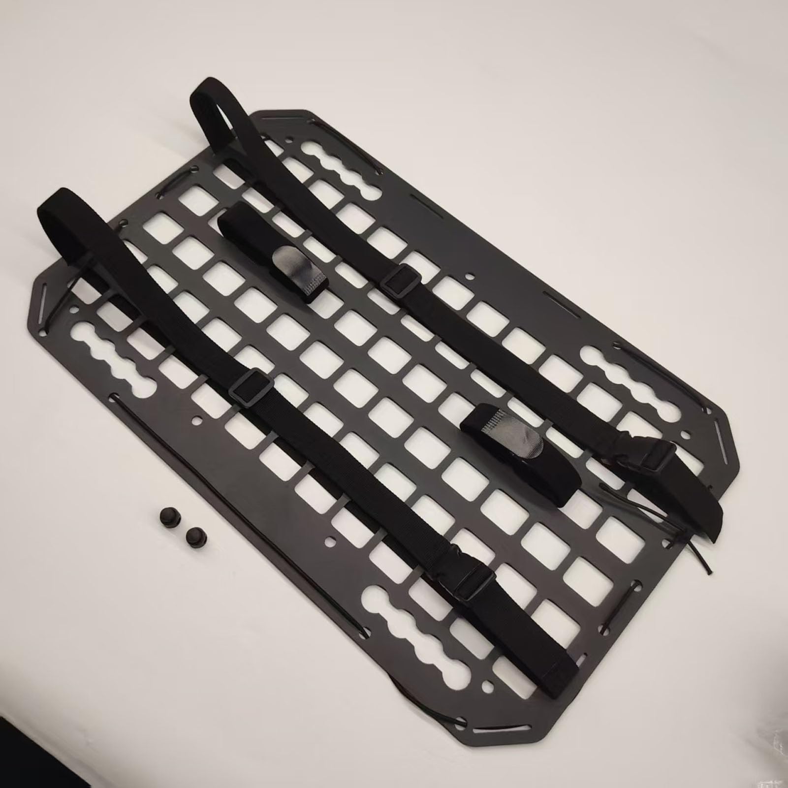 Aramox Panel Molle para Almacenamiento de Asiento de Coche, Organizador, Panel de Bastidor, Soportes de Aluminio para Vehículos Recreativos, Camiones, SUV, 21,26x13x0,08 Pulgadas