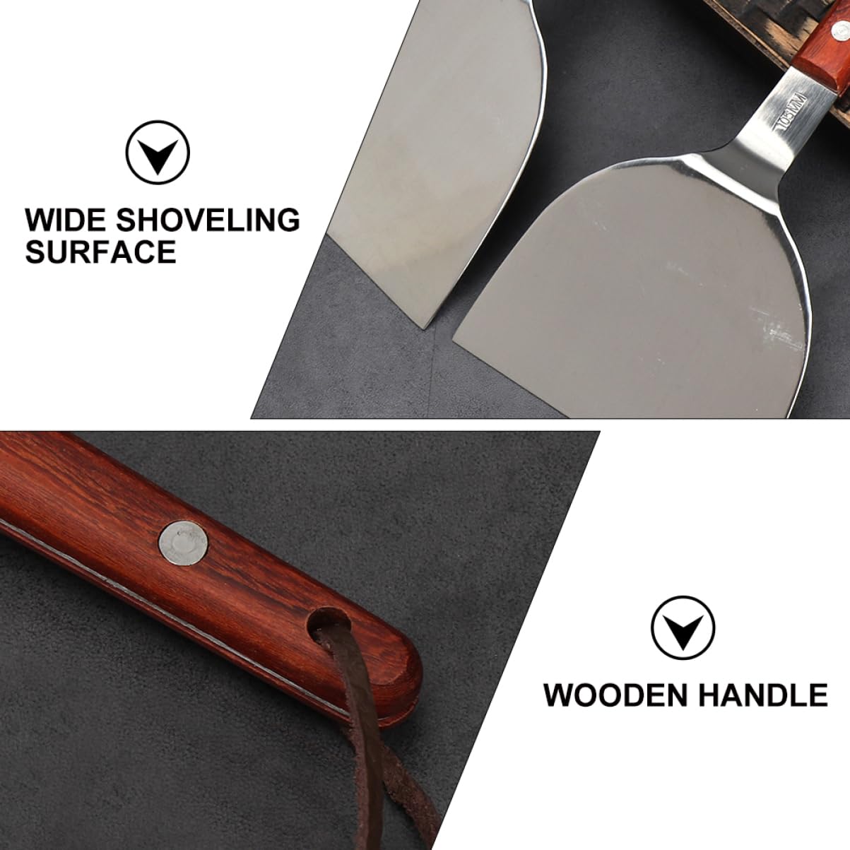 DECHOUS Large Pizza Shovel Comfort Handle Pizza Chopper Stainless Steel Spatula Professional Tool