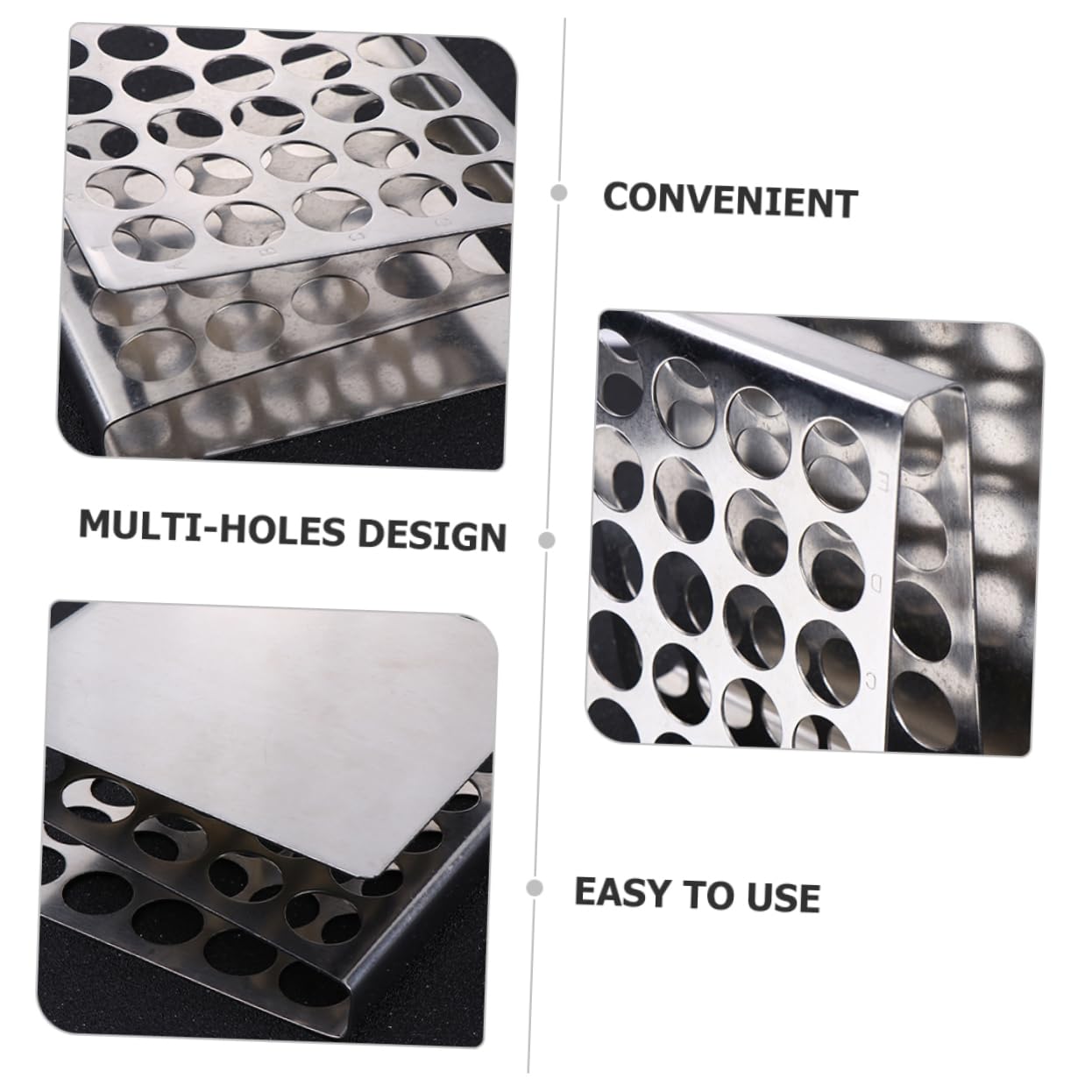 4stücke Stainless Steel Test Tube Rack Z-förmiger Ständer Aus Edelstahl Für Labor Stabil Kompakt Und Praktisch Für Aufbewahrung Von Reagenzgläsern