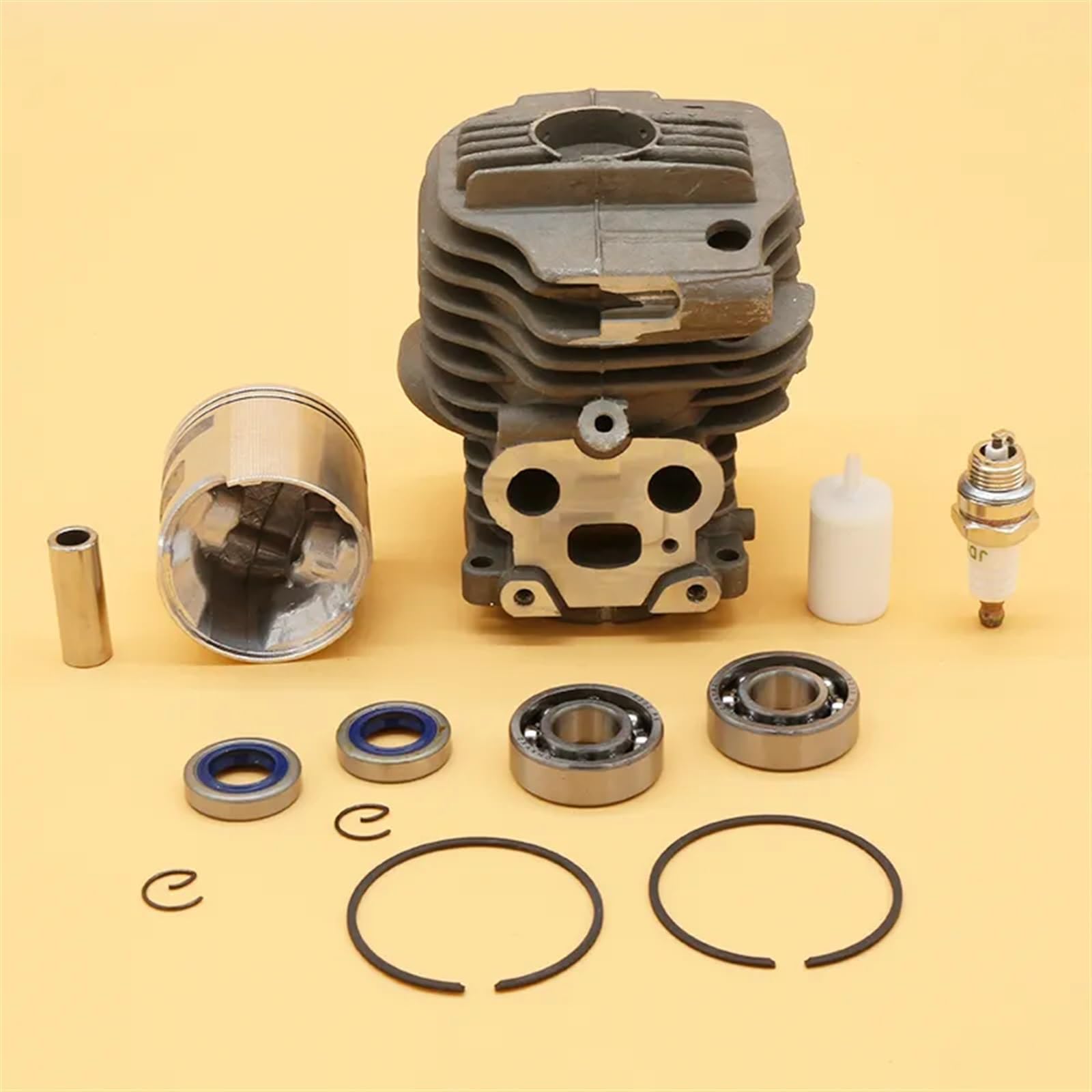 UNARAY Kits de bujías de rodamiento de Bolas ranuradas de pistón de Cilindro de 51MM Aptos for Piezas de Motor de Motosierra de jardín Husvarna K750 K760 (Size : K760)