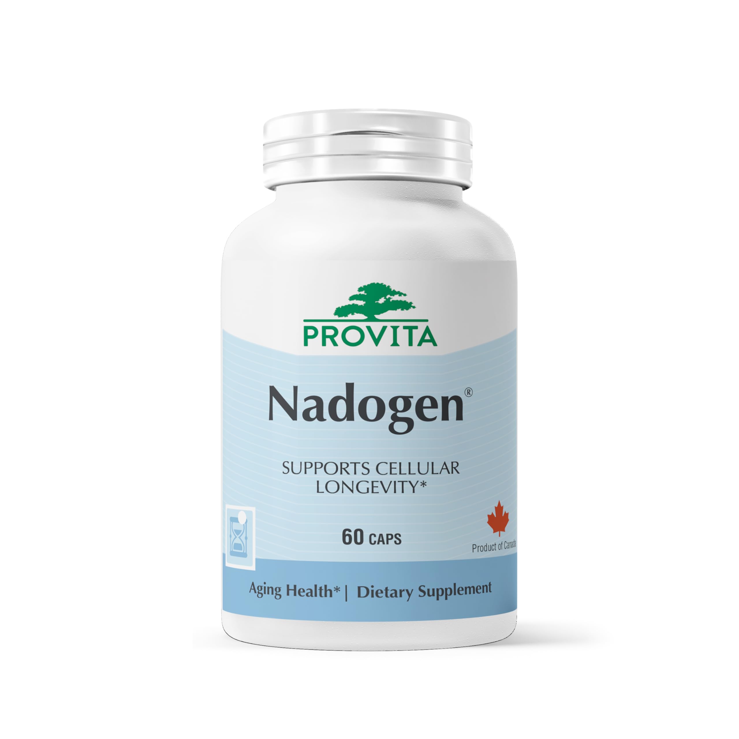 Nadogen® NAD+ Supplement for Cellular Energy & Healthy Aging | 250mg Nicotinamide Riboside + Pterostilbene | Vegan, Non-GMO | Metabolism & Cognitive Support