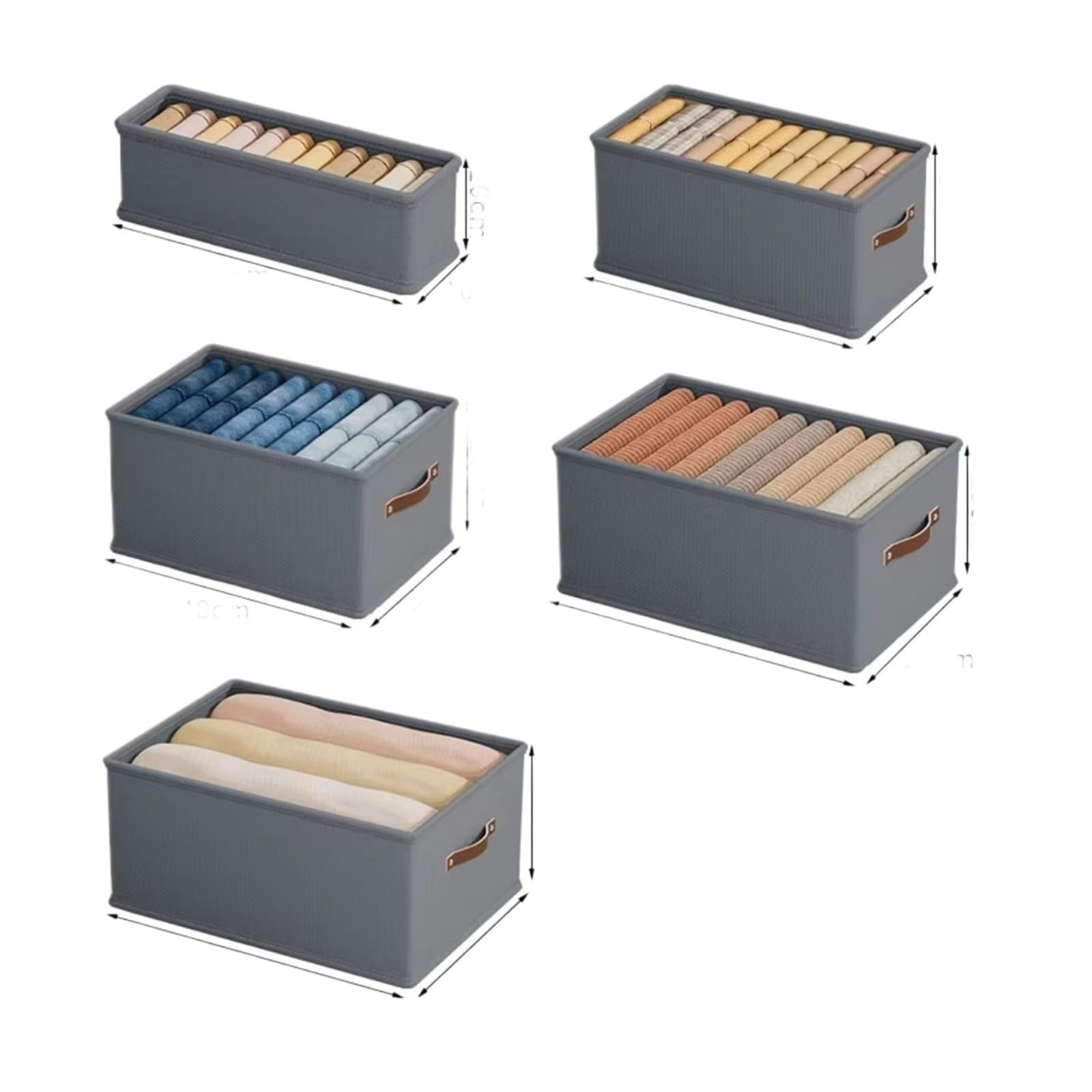 Organizador de ropa plegable para optimizar cajones y armarios