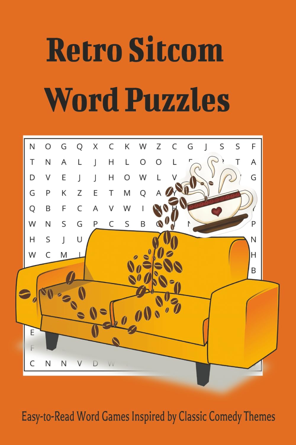 Retro Sitcom Word Puzzles: Easy-to-Read Word Games Inspired by Classic Comedy Themes