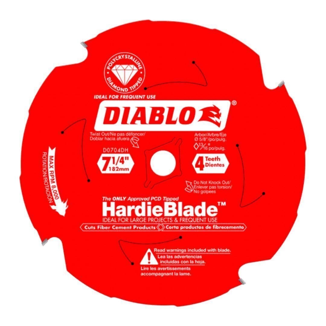 FreudDiablo D0704DH 7-1/4" PCD Tipped Diablo Circular Saw HardieBlade