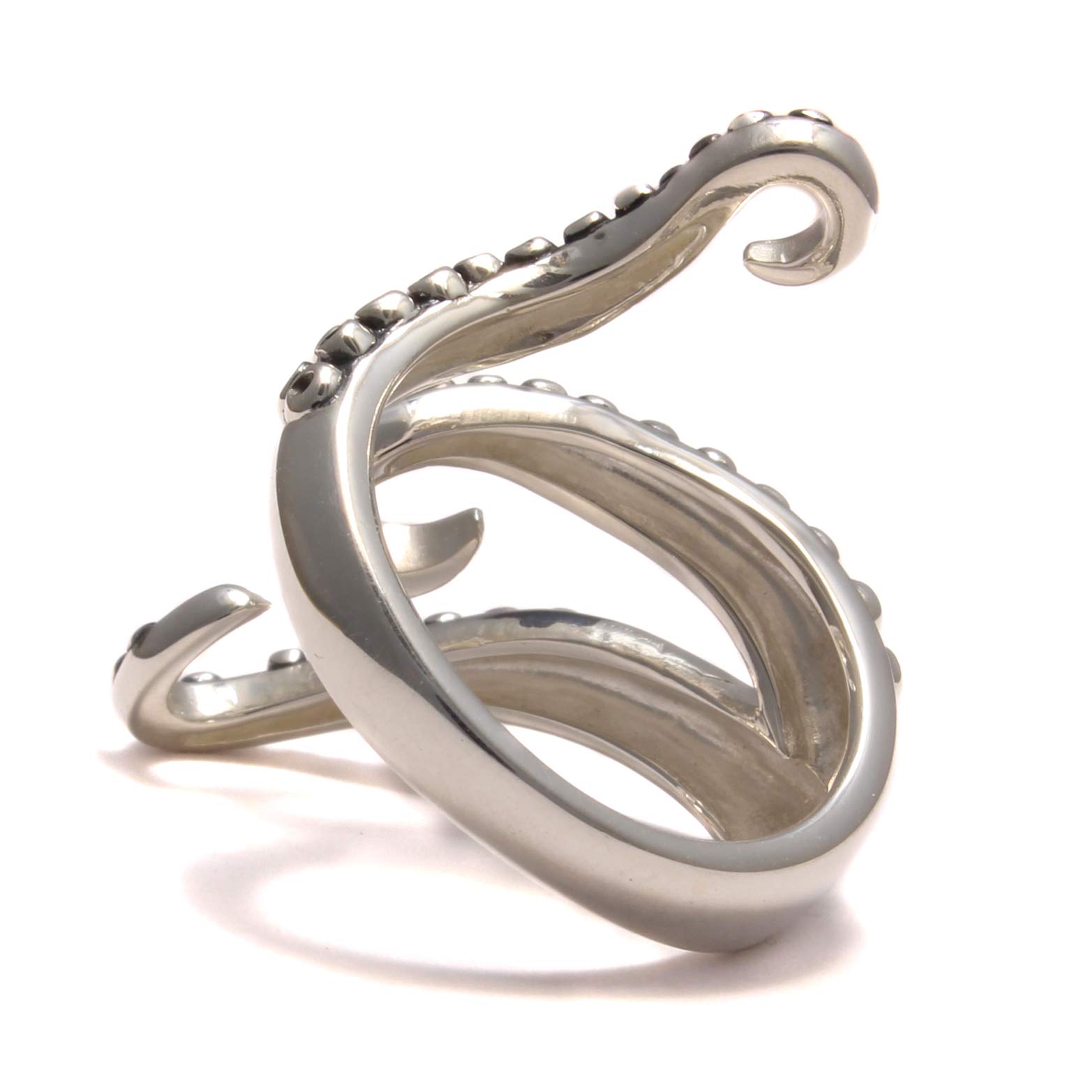 Kraken-Ring aus 925 Sterling Silber, Tentakel Ring