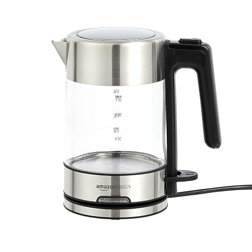 MockWares Basics Electric Glass and Steel Kettle