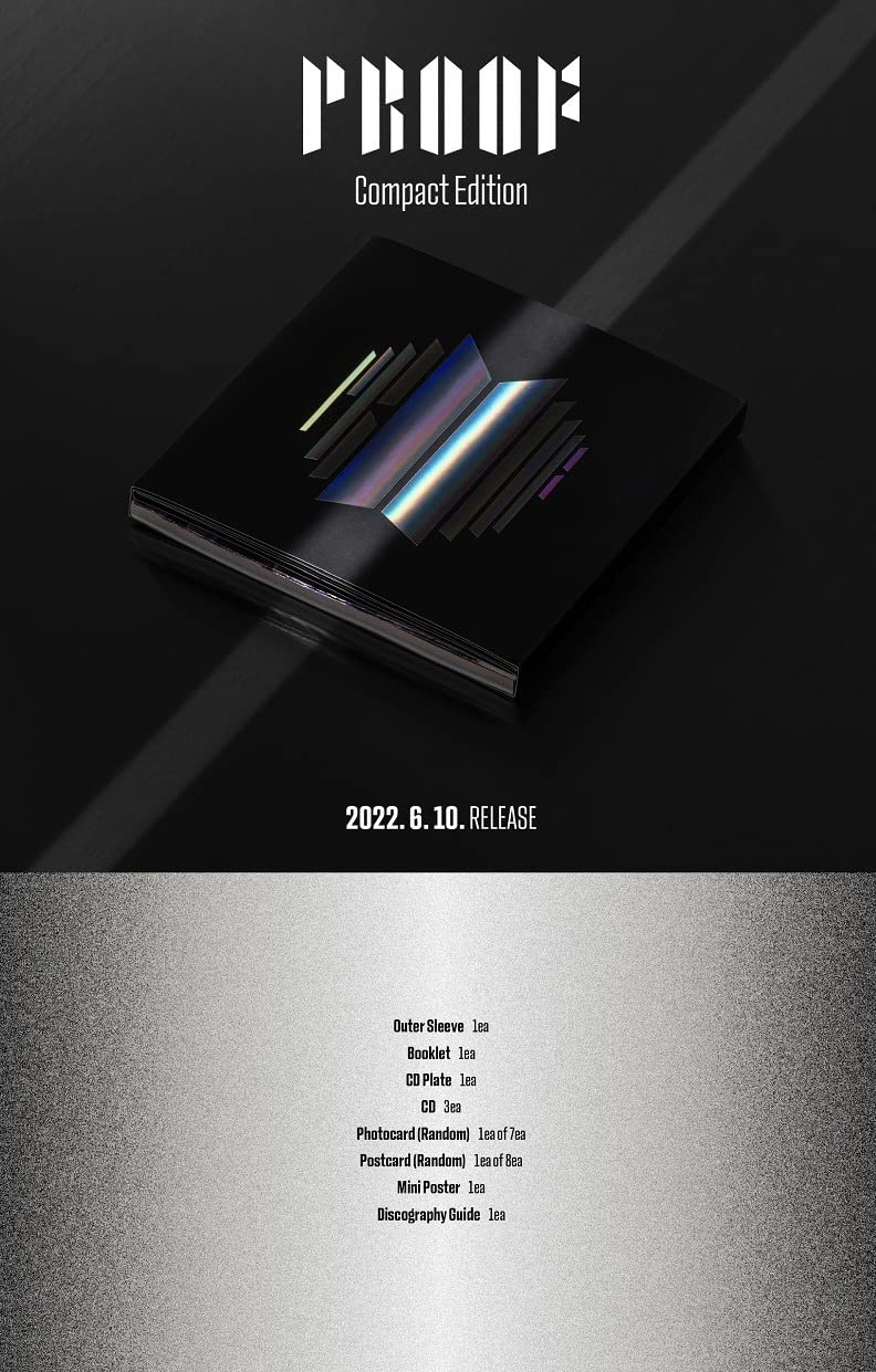 BTS PROOF COMPACT EDITION Anthology Album 3 CDs Photocard Poster