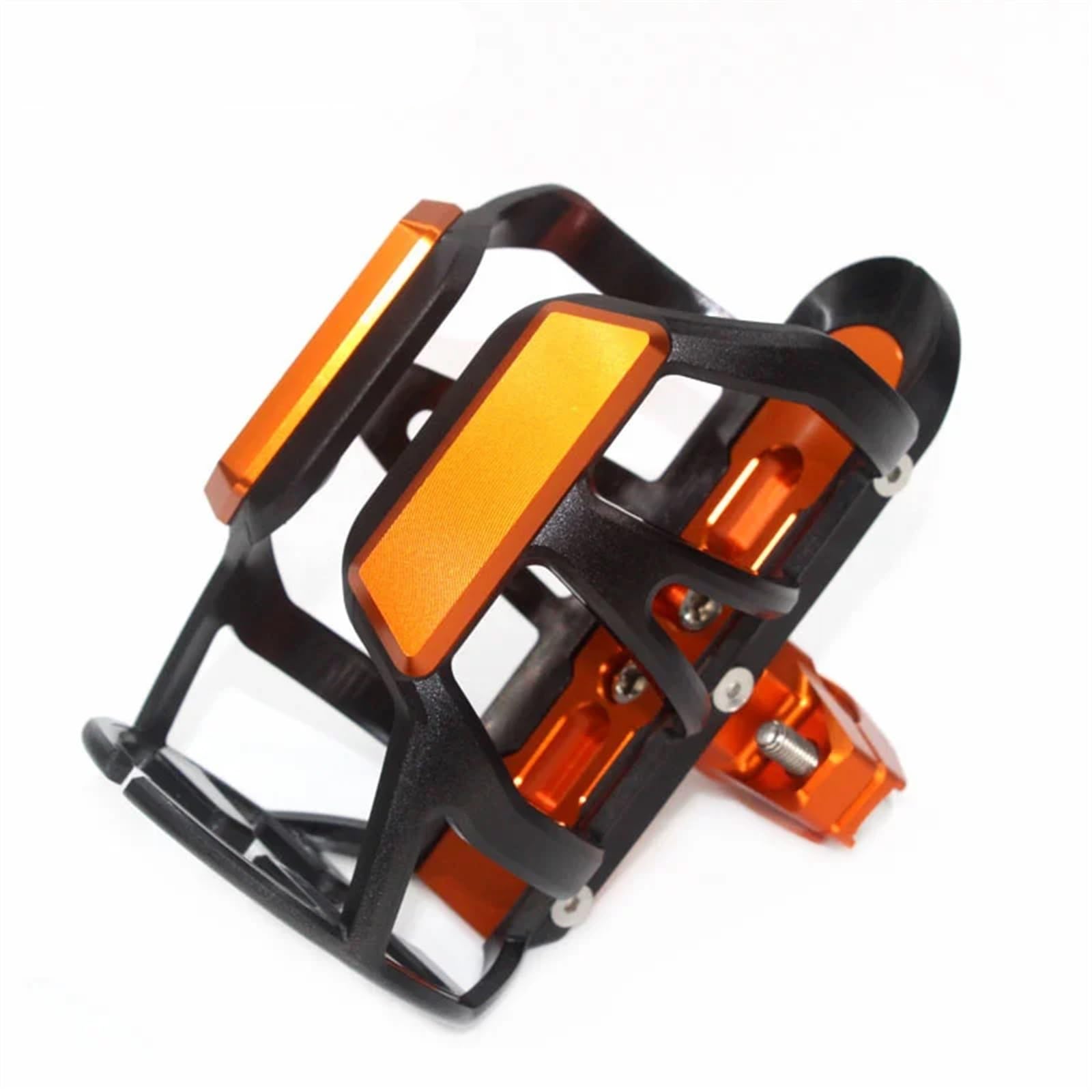LKLNCXC Bottle Cages Motorcycle Accessories CNC Beverage Water Bottle Cage Drink Cup Holder For FORZA300 FORZA250(Orange)