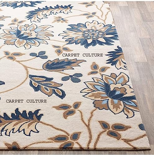 Image of Carpet Mahal Handmade Handwoven Tufted Made of 100% Soft Blended Wool Export Quality Carpets with 1 Inch Thickness (12x18 Feet) Color Multi