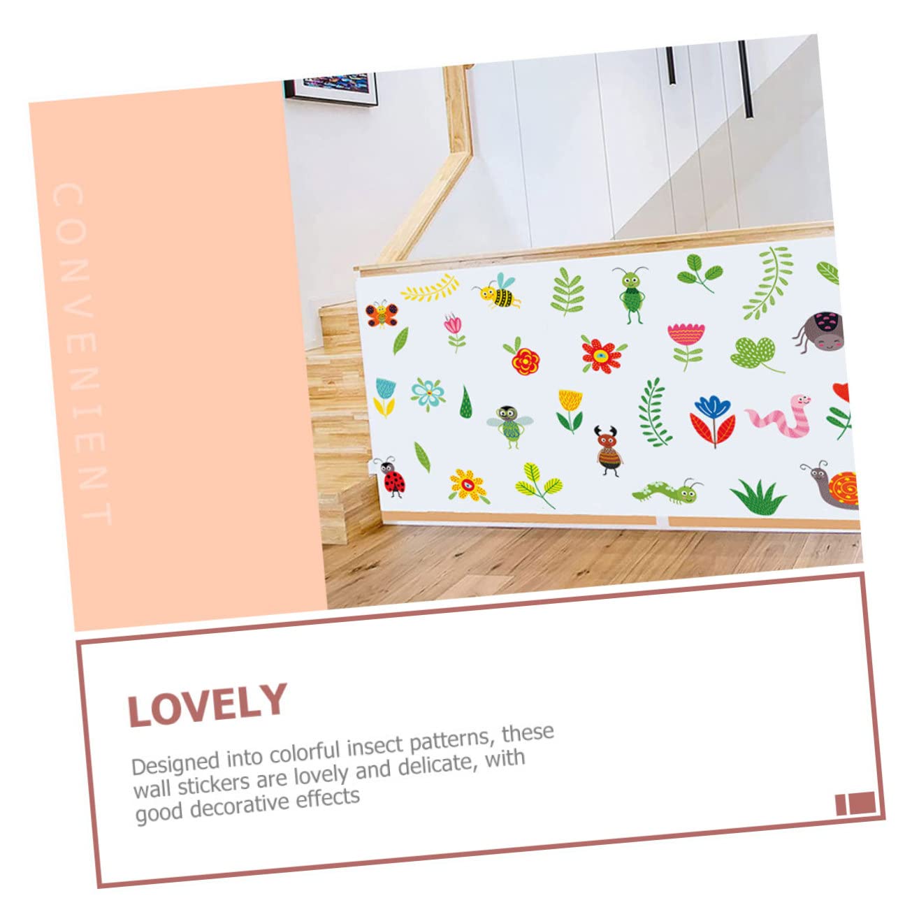 5 Juegos De Pegatinas De Pared De Insectos Decoración Retro Papel Tapiz Pegatinas De Pared Para Guardería Niñas Pegatinas Para Dormitorio De Niñas Pegatinas De Verano