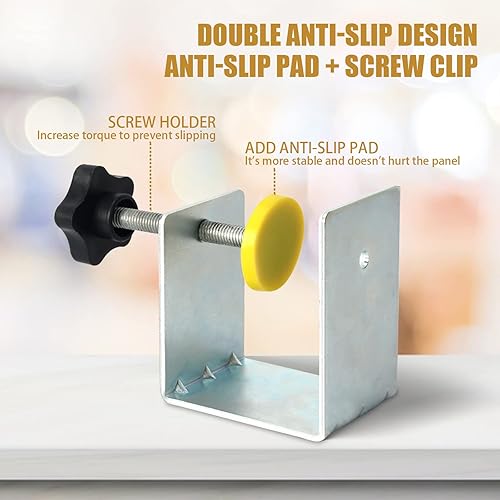 Miniatura 4 de Abrazaderas de instalación de cajones de gabinete, abrazadera de cara, herramienta de instalación de gabinete, guía de agujeros de taladro flexible,