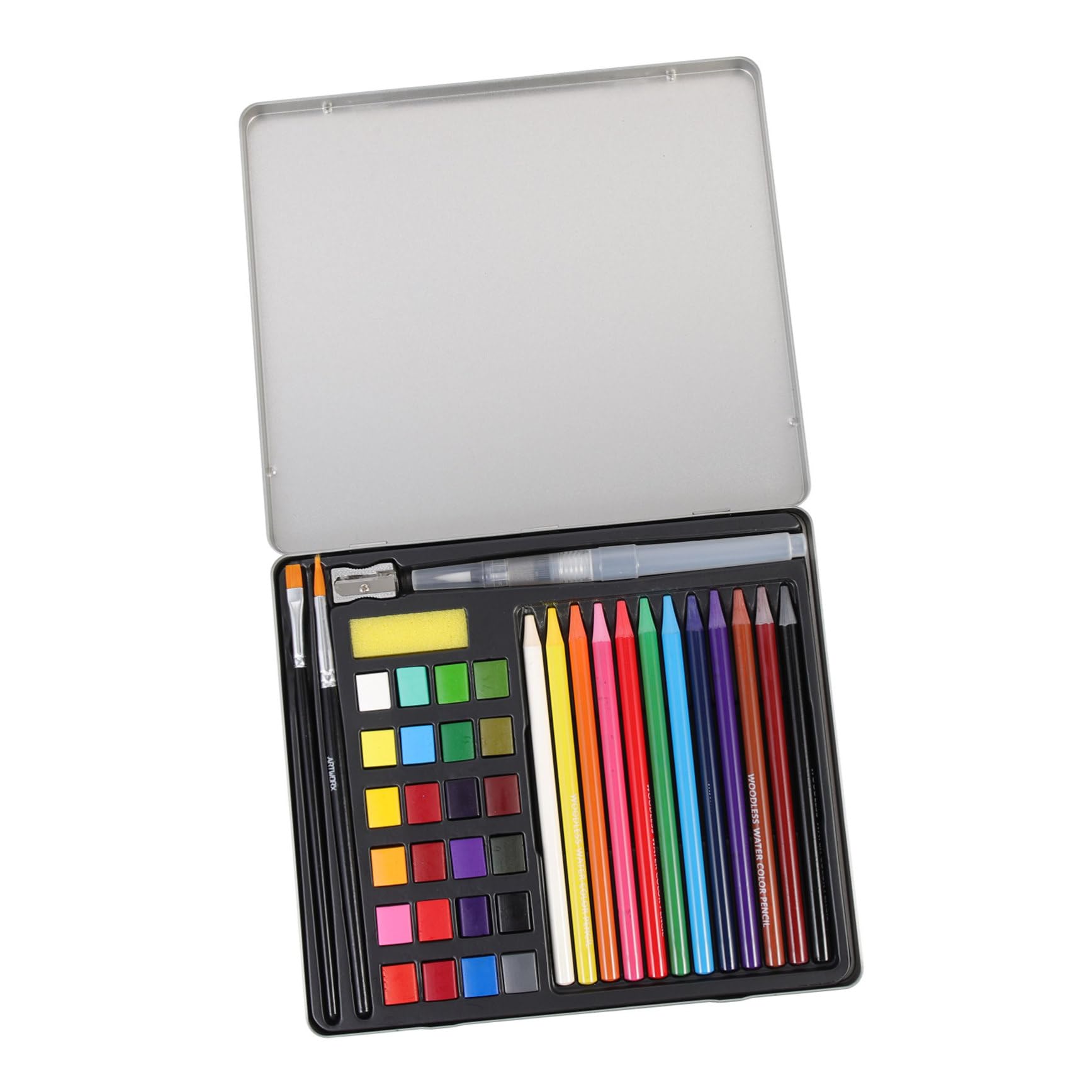 TEHAUX Aquarellfarben Satz für Kinder 24 Farben 1 Satz Malzubehör