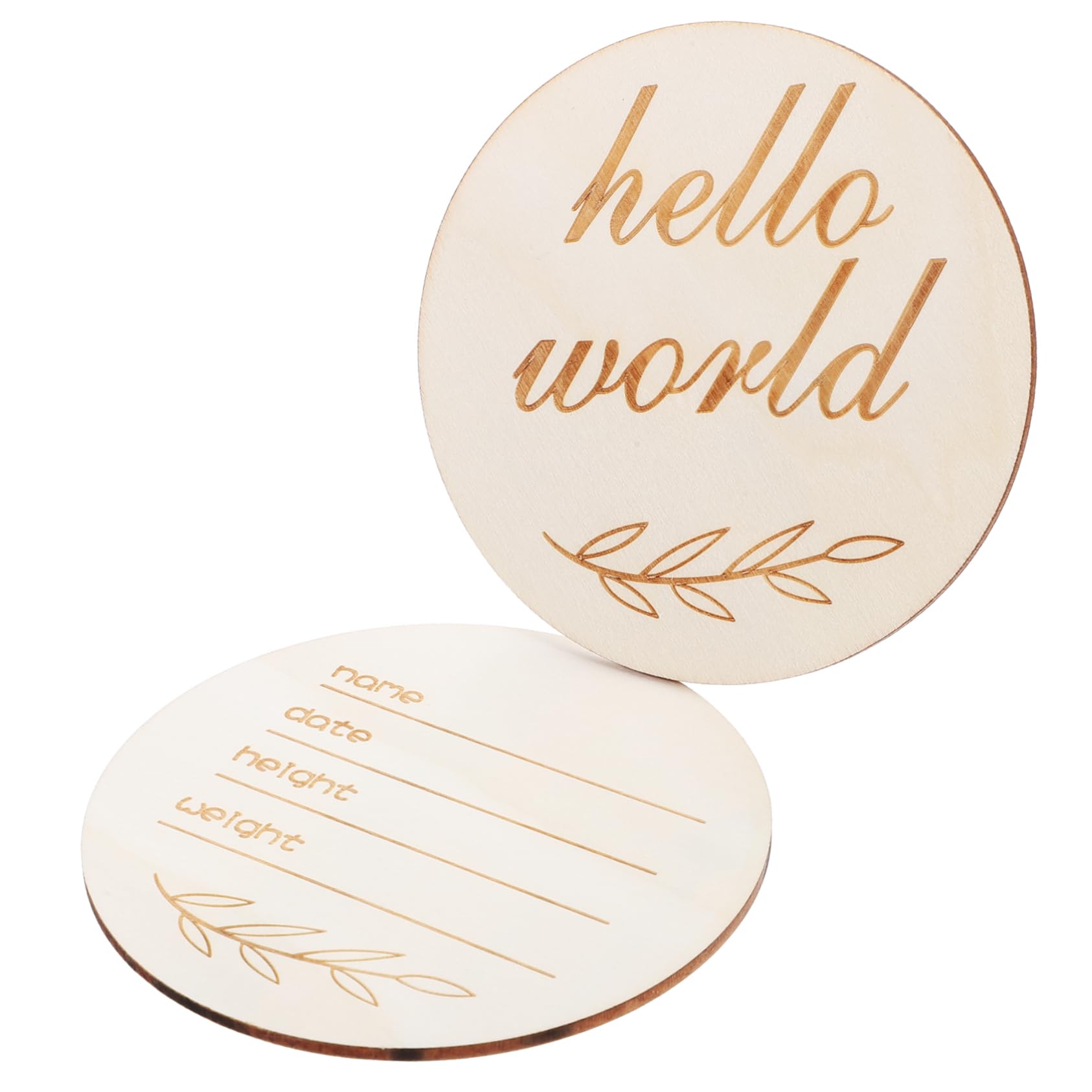 ERINGOGO Birth Announcement Wooden Sign Name Plaque Name Sign for Photos Shower Nursery Decor