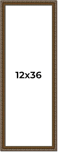 Miniatura 302 de Marco de fotos completo de madera dorada envejecida de 16 x 20 pulgadas con plexiglás acrílico UV, parte trasera de tablero de espuma y accesorios