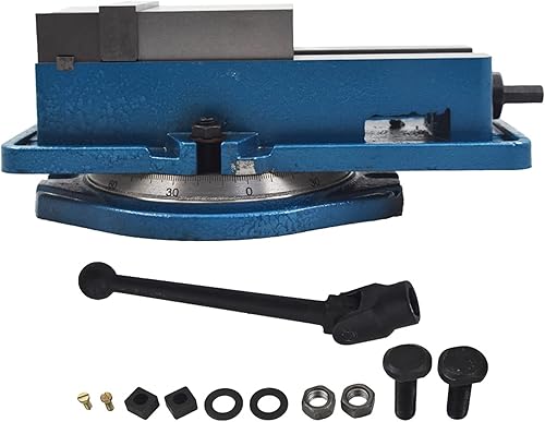 Miniatura 2 de marddpair Tornillo de fresado de alta resistencia de 4 pulgadas 360 grados de base giratoria de precisión para fresado y máquinas de perforación