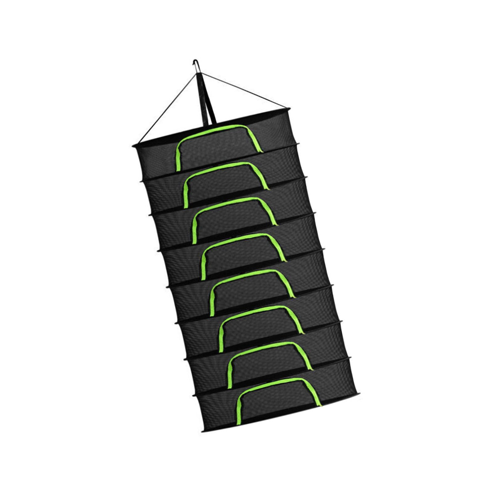 Pffiocix Multipurpose Connectable Dry Net Reinforced Hooks Space-Saving Design Home Garden Quick Dry Net Rack