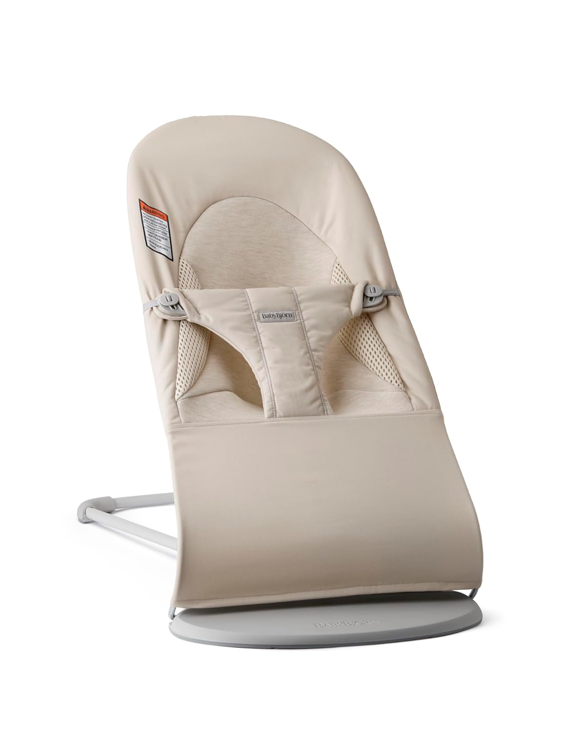 BabyBjörn Bouncer Balance Soft, Light Beige, Woven/Jersey, Tri-Fabric | 2-in-1 Adjustable Baby Bouncer Seat and Toddler Chair, Newborn to Toddler (8-29 lbs), 4 Positions, Lightweight & Portable Light Beige Woven/Jersey, Tri-fabric - Image 1 of 9