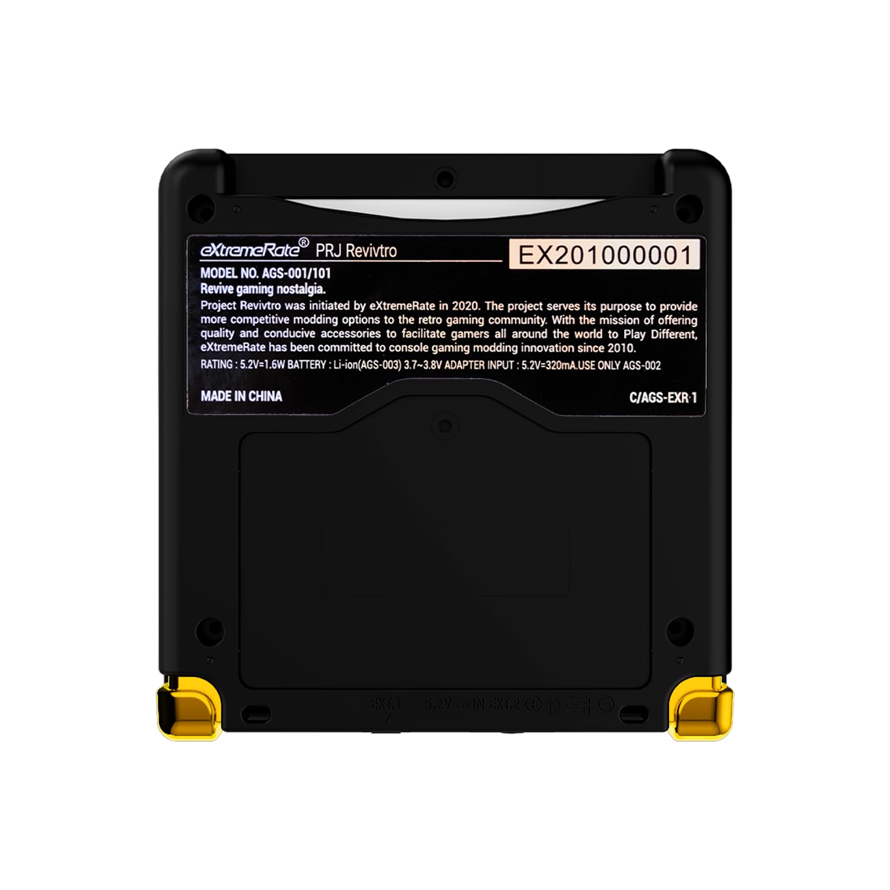 eXtremeRate Coque avec Boutons Complète pour GBA SP Gameboy Advance SP, Coque Remplacement Compatible avec Écrans IPS et LCD Standard, sans Console et Écran,The Great Golden Wave Off Kanagawa Noir