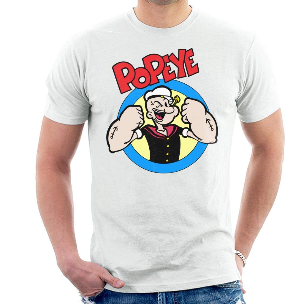Popeye Put Up Your Dukes Men's T-Shirt White