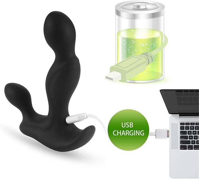 Vibrador anal recargable por USB, masajeador de próstata de ...