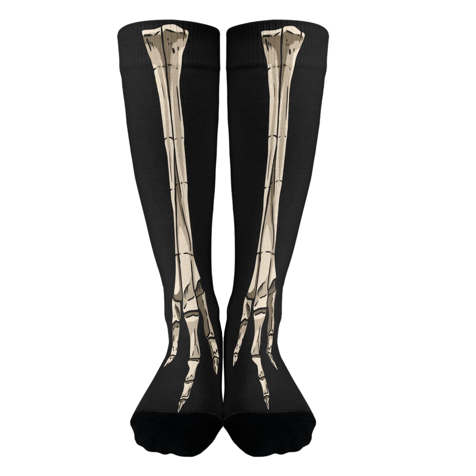 Fjqwklf Unisex As Pic Trouser Socks Work Boot Socks For Women's Tall Boot Sock Humor Bird Or Dinosaur Leg Chicken Feet Sock