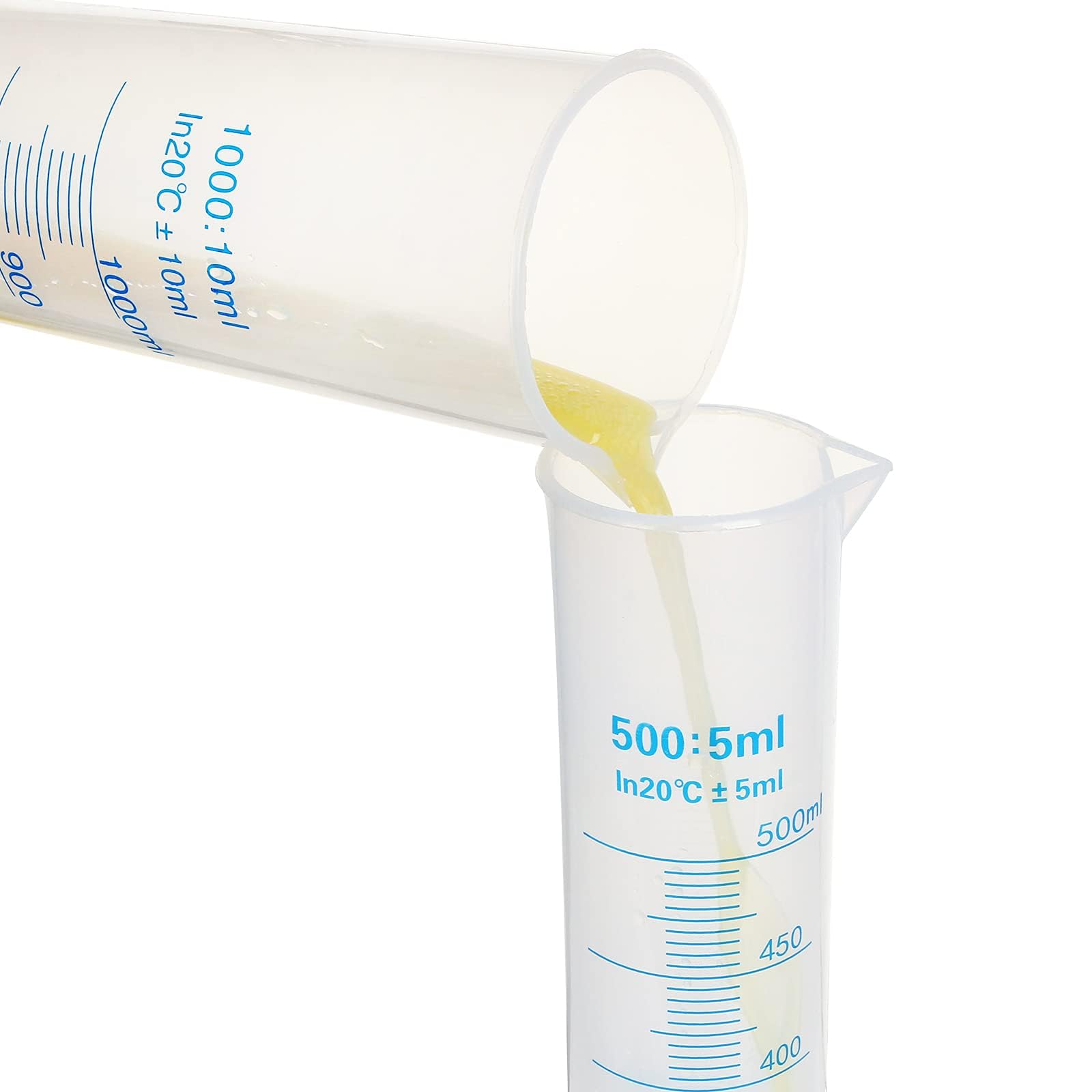 Snapklik.com : AKOLAFE 4 Pack 500ml Plastic Graduated Cylinder ...